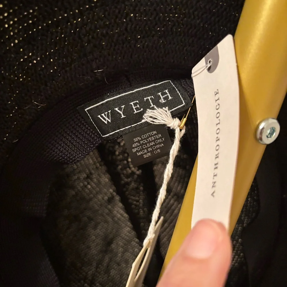 Wyeth by Todd Magill Black Hat with Animal Print Band - Picture 5 of 8